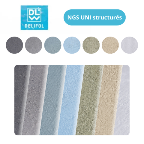 Liner PVC armé 160/100e NGS uni texturé by Delifol