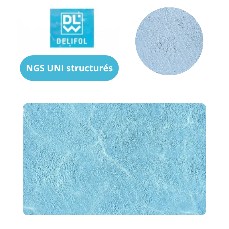 Liner PVC armé 160/100e NGS uni texturé by Delifol
