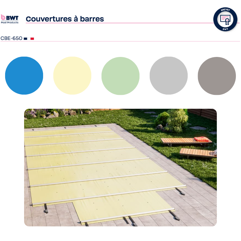 Bâche à barres BWT CBE-650