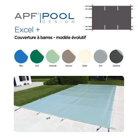 Bâche à barre Excel + - 7 coloris