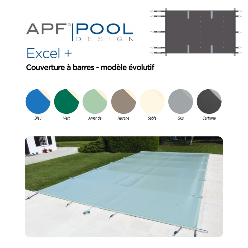 Bâche à barre Excel + - 7 coloris