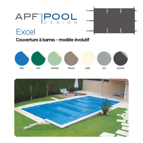 Bâche à barre Excel - 7 coloris