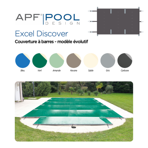 Bâche à barre Excel Discover - 7 coloris