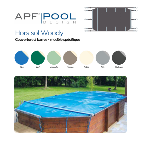 Bâche à barre Hors Sol Woody - 7 coloris
