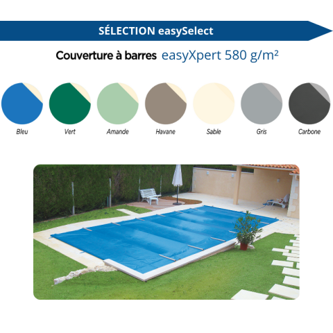 Bâche à barre Excel - 7 coloris