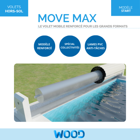 Couverture automatique hors-sol Wood Move Max