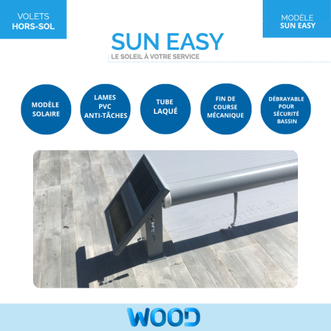 Couverture automatique hors-sol Wood Sun Easy