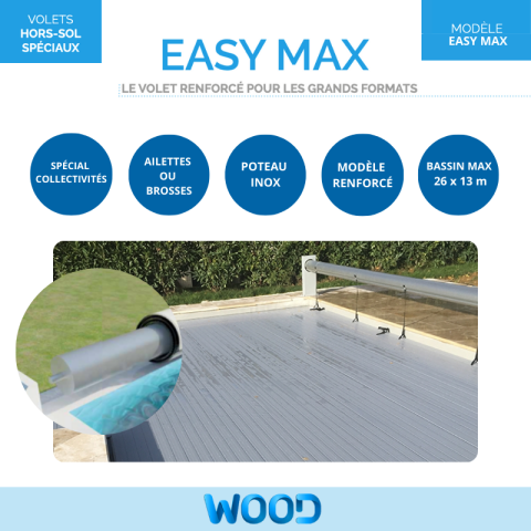 Couverture automatique hors-sol Wood Easy Max