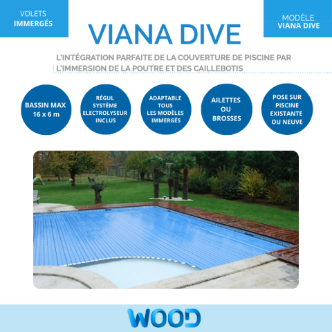 Couverture automatique immergée Wood Viana Dive