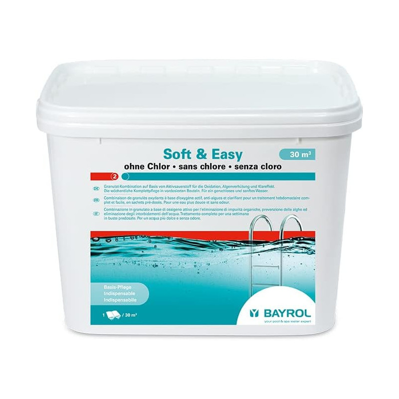 Oxygène actif multiaction Bayrol Soft & Easy sans chlore