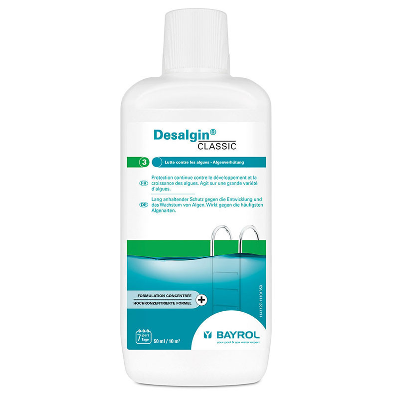 Algicide BAYROL Desalgine lutte contre les algues et clarifiant d'eau