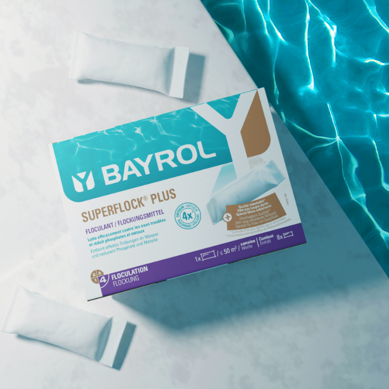 Floculation eau de piscine Bayrol Superflock Plus