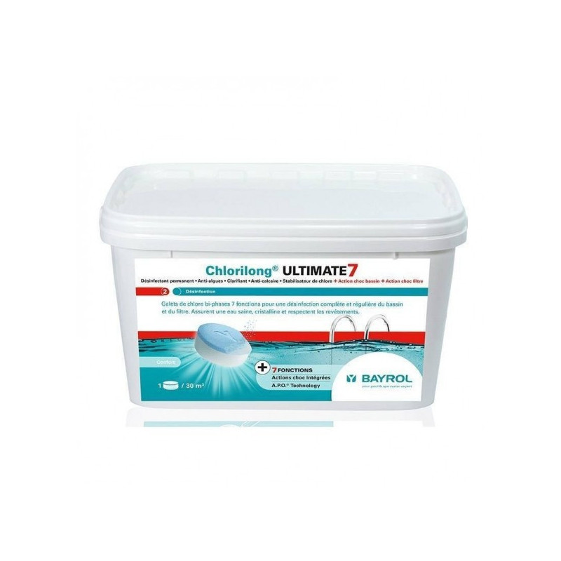 Désinfectant piscine BAYROL Ultimate 7 piscine