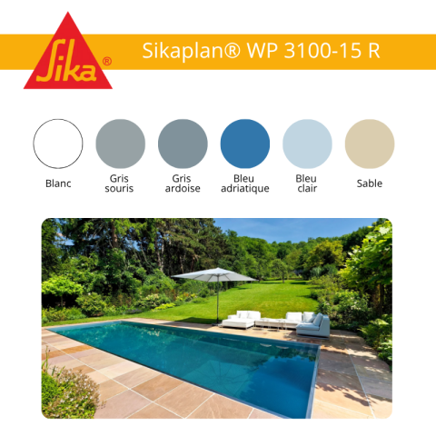 Liner PVC armé 150/100e Sikaplan WP 3100-15