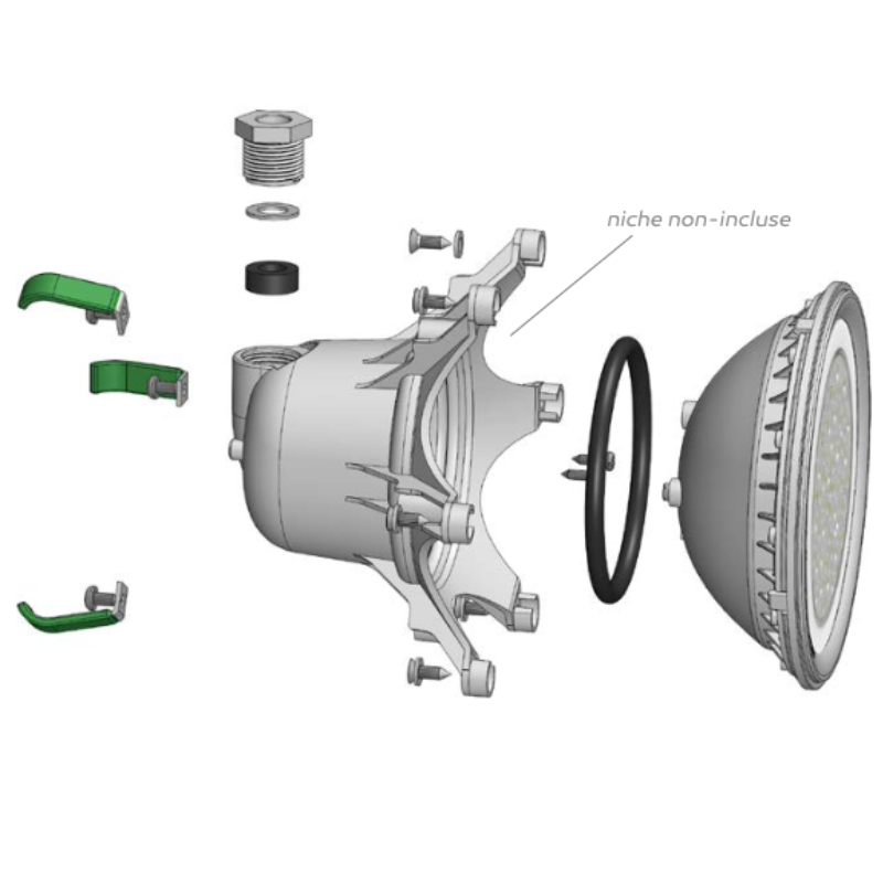 Projecteur rénovation Weltico Élégance 48 LEDs