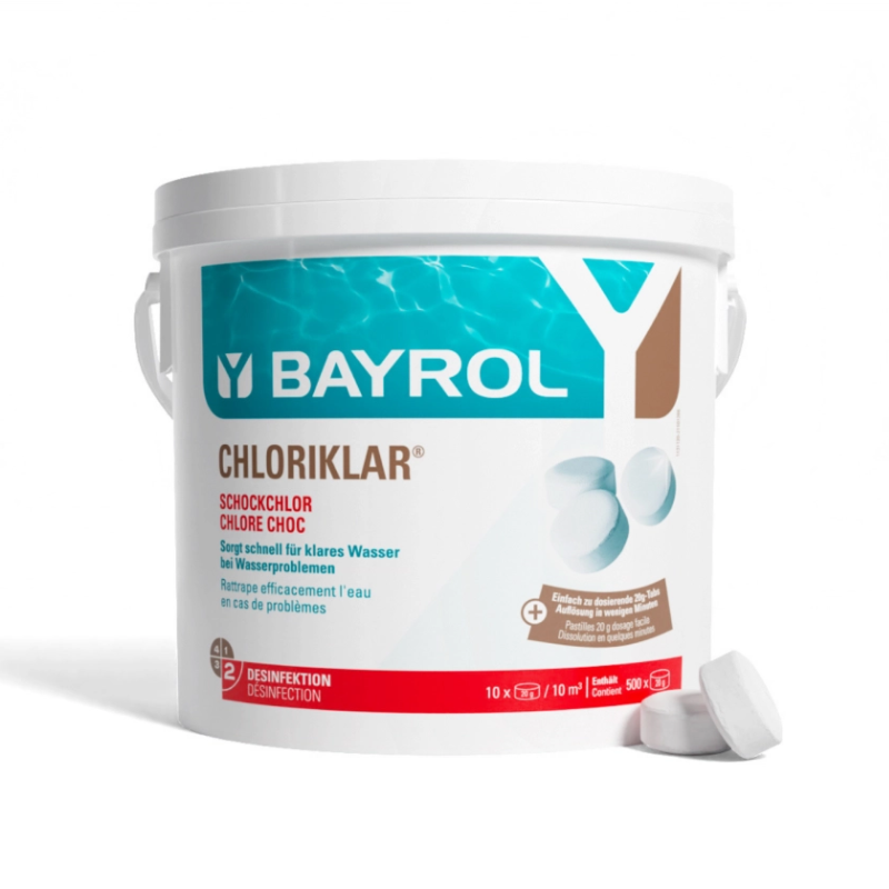 Traitement de l eau BAYROL Chloriklar chloration choc