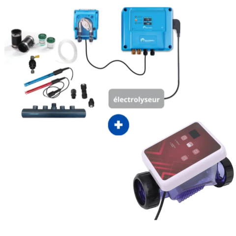 Pack Électrolyseur Poolex Turbo Salt + Contrôleur pH et Rx Beniferro - Standard