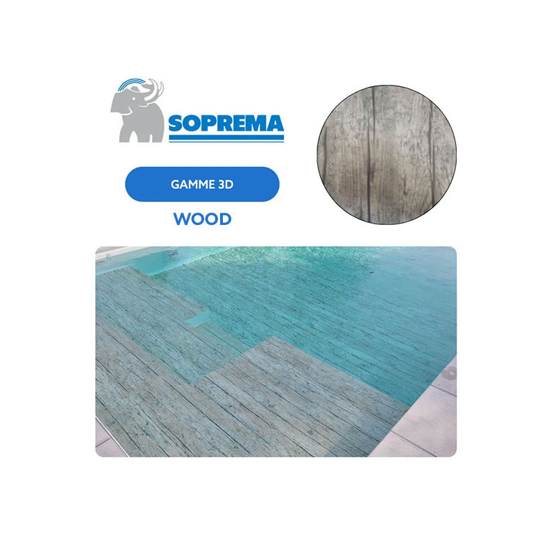 Liner PVC armé SOPREMAPOOL 3D 180/100e