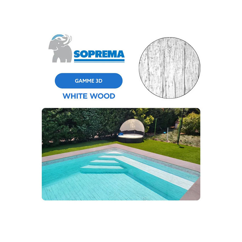 Liner PVC armé SOPREMAPOOL 3D 180/100e