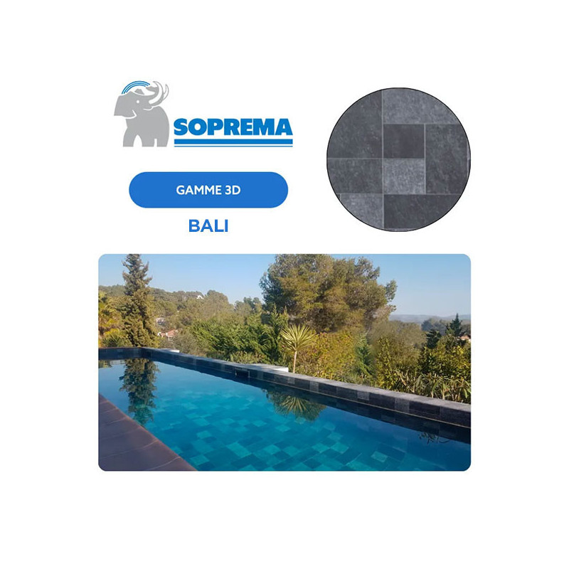 Liner PVC armé SOPREMAPOOL 3D 180/100e