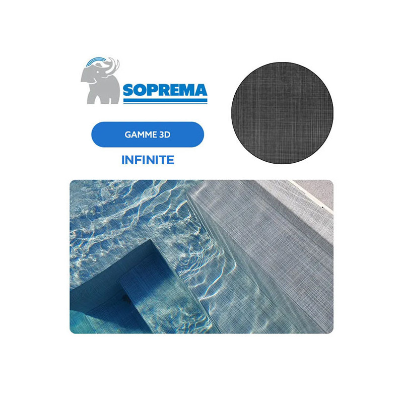 Liner PVC armé SOPREMAPOOL 3D 180/100e