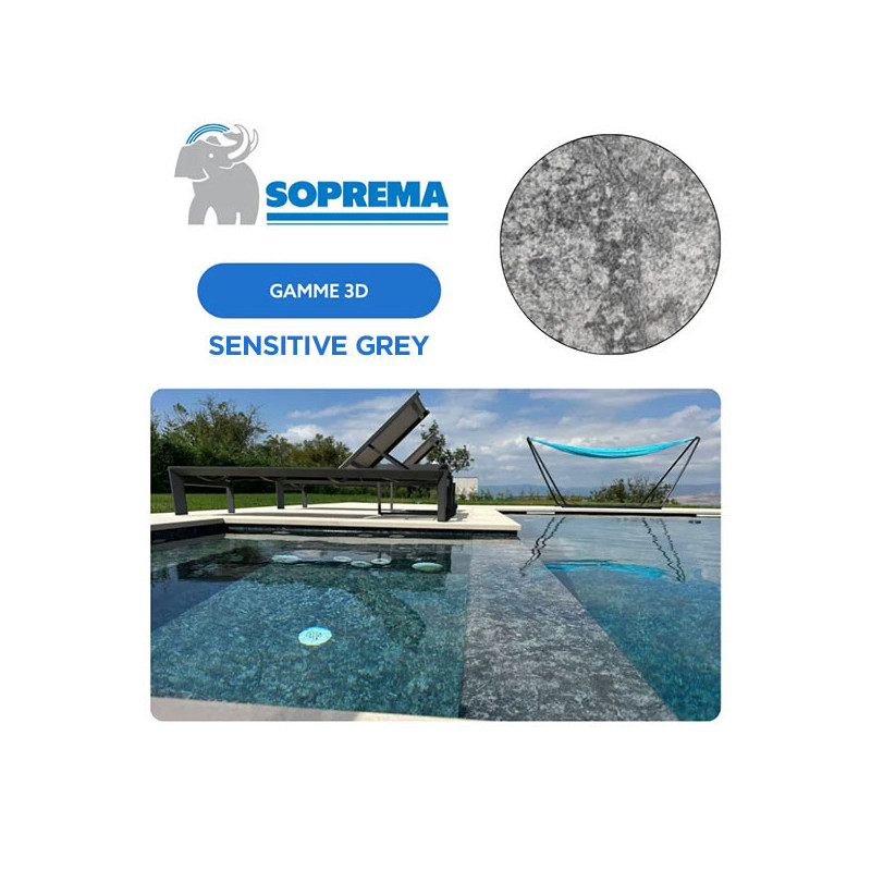 Liner PVC armé SOPREMAPOOL 3D 180/100e