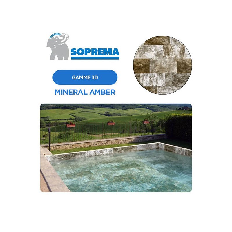 Liner PVC armé SOPREMAPOOL 3D 180/100e