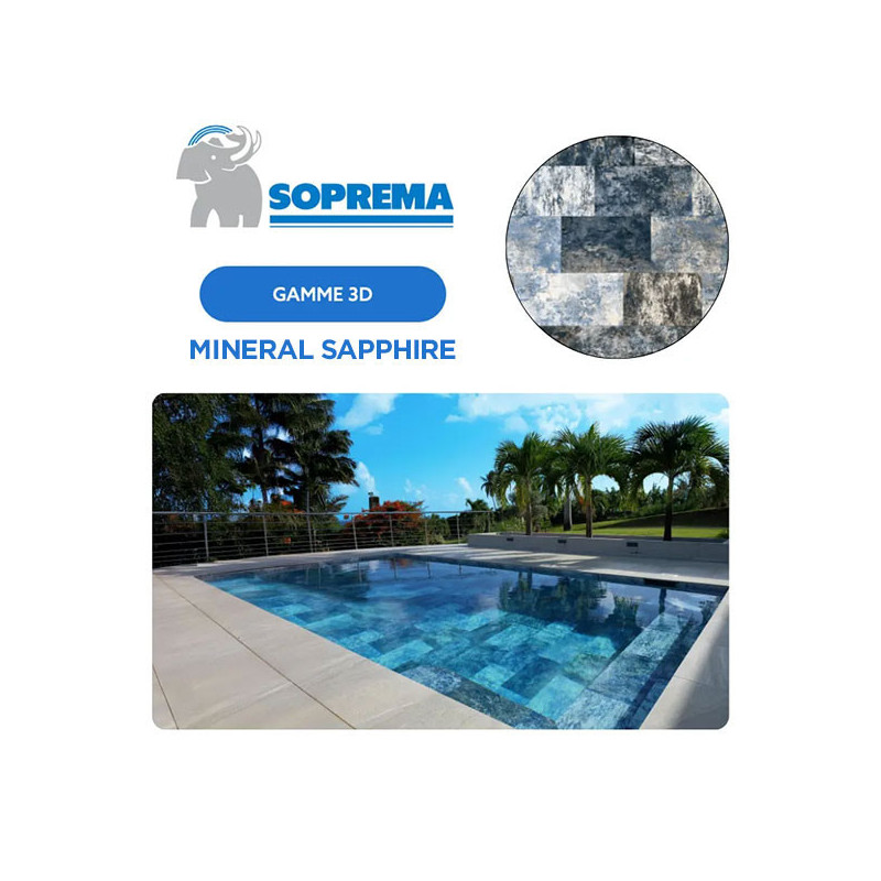 Liner PVC armé SOPREMAPOOL 3D 180/100e