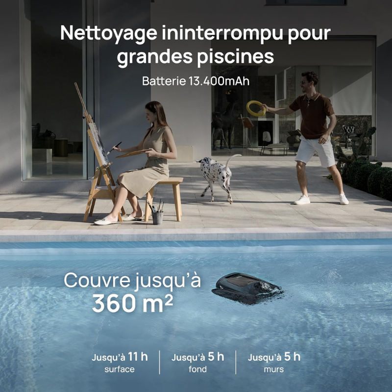 Robot de piscine sans fil Beatbot - Aquasense 2 Pro