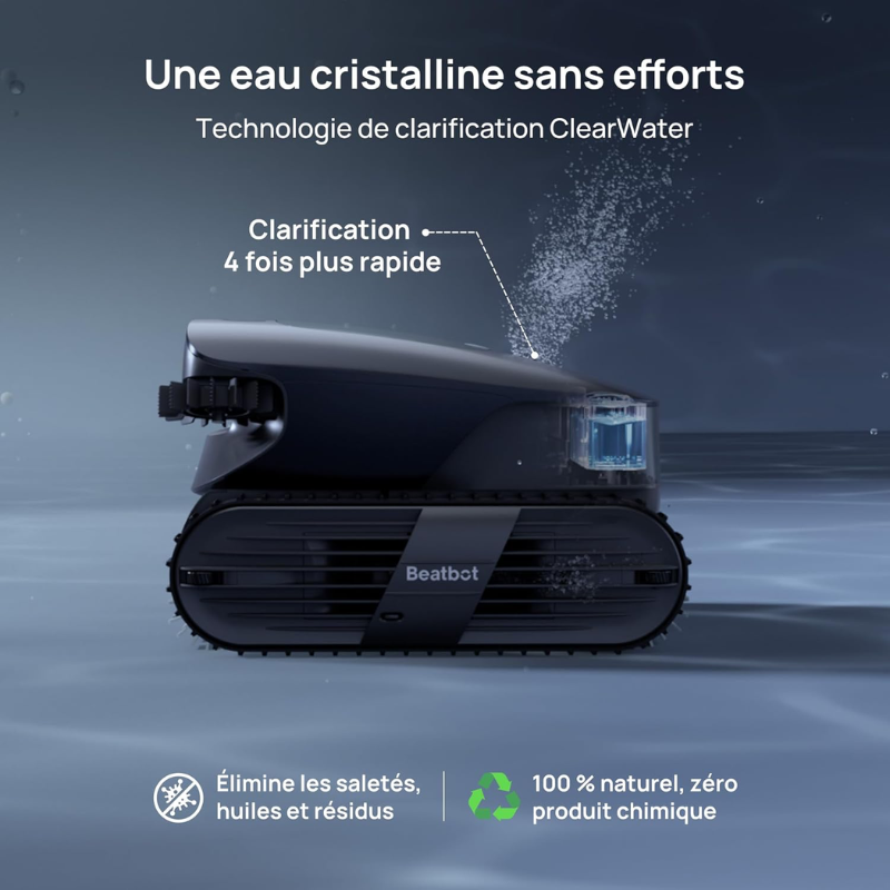 Robot de piscine sans fil Beatbot - Aquasense 2 Ultra