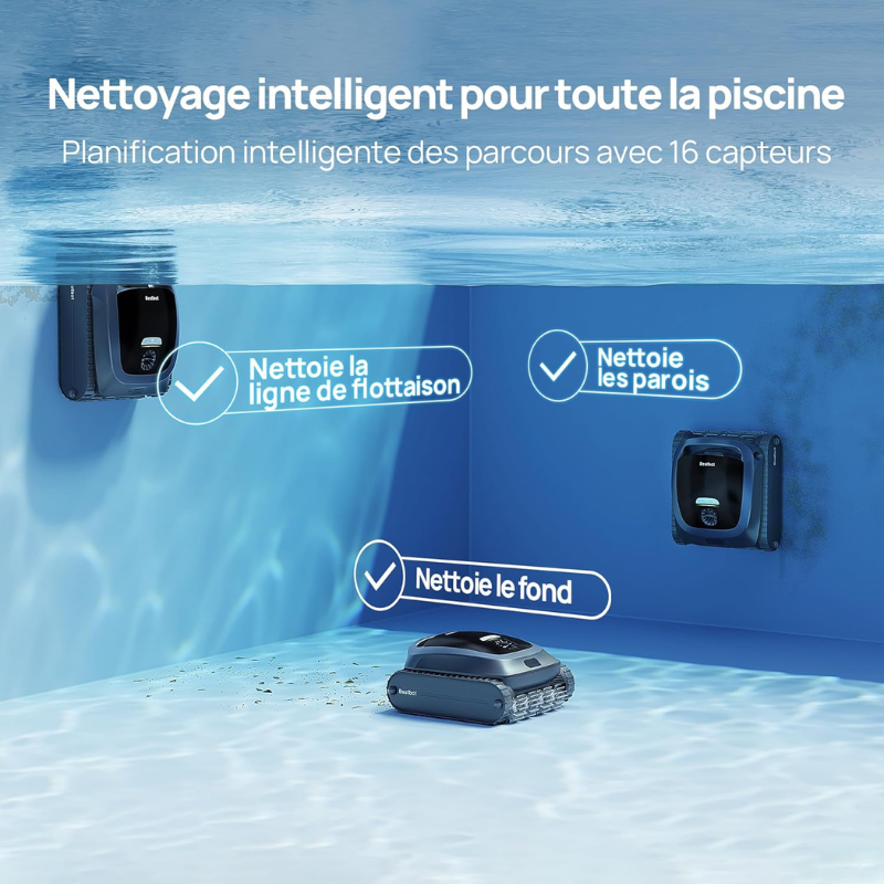 Robot de piscine sans fil Beatbot - Aquasense 2