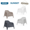 Fauteuil design Sunset Hémisphère Editions