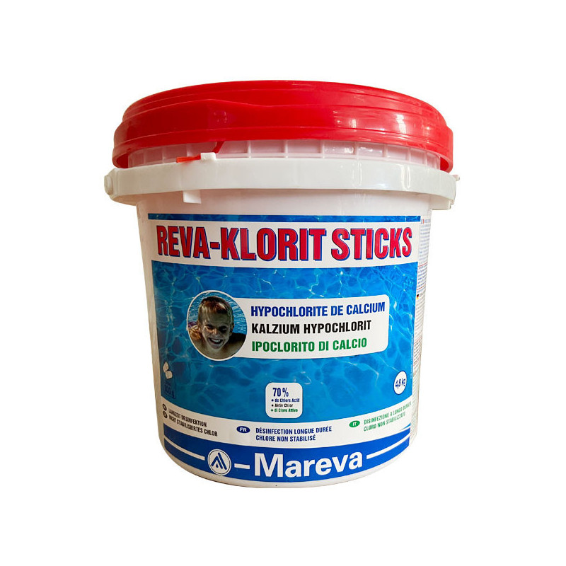 Hypochlorite de calcium Mareva Reva-Klorit STICK 4,8 kg