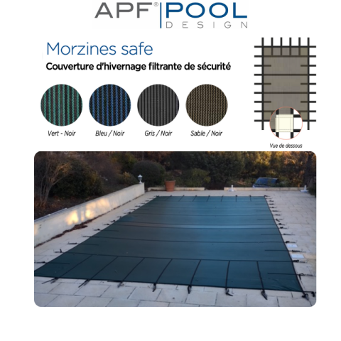 Couverture d'hivernage filtrante de sécurité Morzines Safe