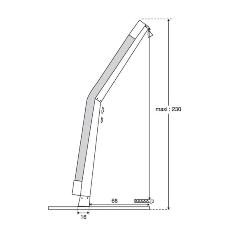 Douche Solaire Giordano courbée