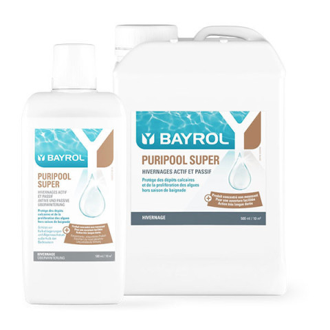 Hivernage piscine BAYROL Puripool Super anti algues et anti calcaire