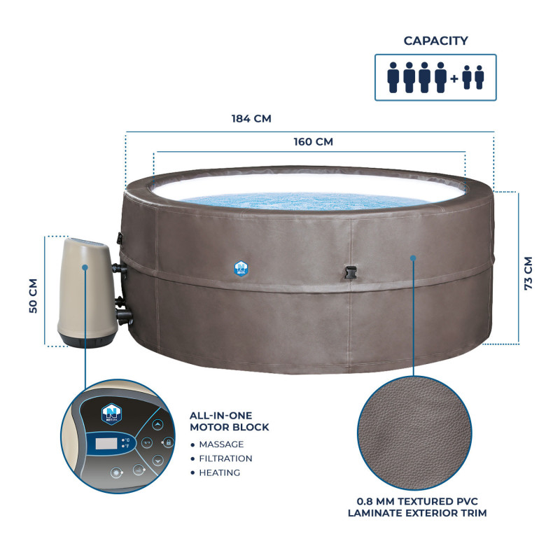Netspa Vita Premium spa portable avec mobilier