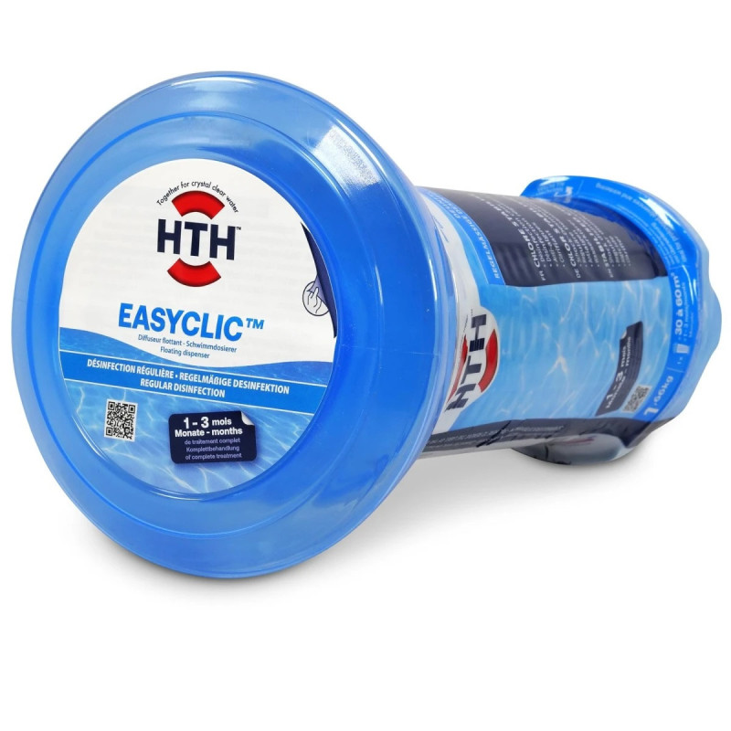 Traitement choc et multifonction Easyclic diffuseur flottant HTH petite piscine