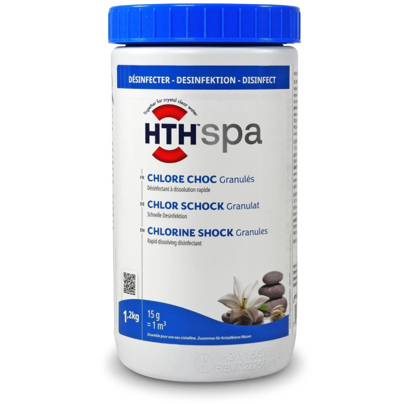 HTH SPA Chlore stabilisé granulés désinfection régulière chlore