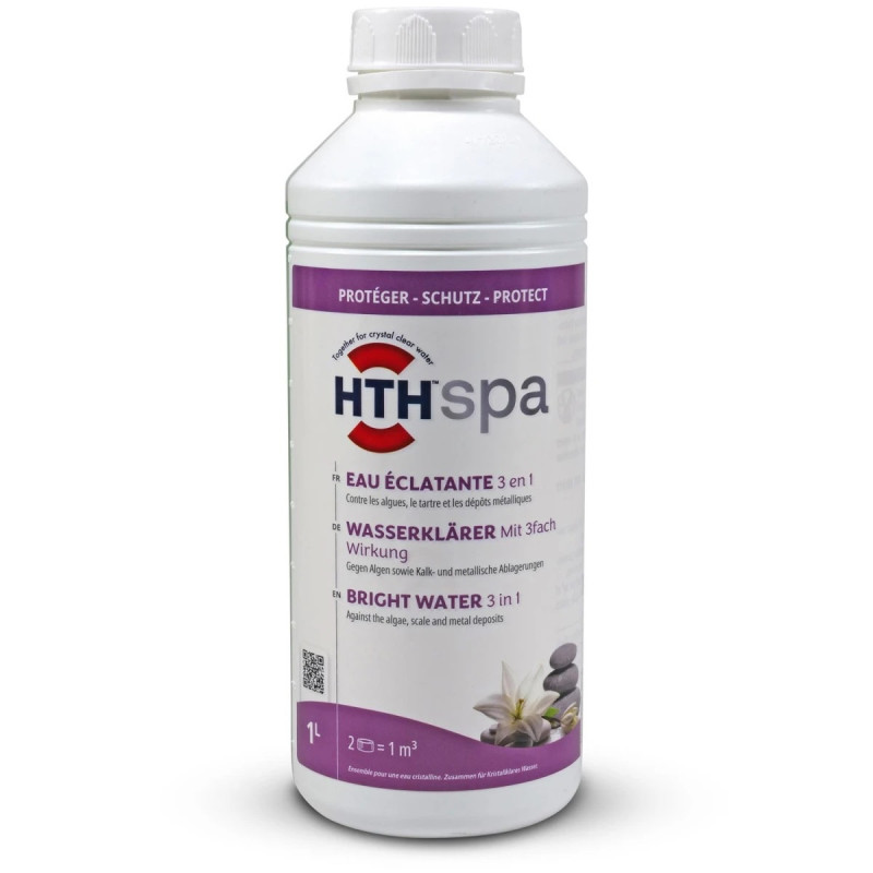 HTH SPA eau éclatante 3 en 1 ant algues et anti tartre