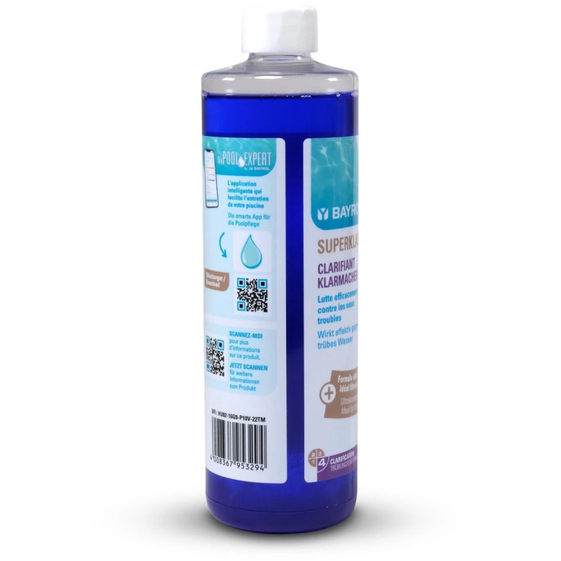 Floculation pour piscine Bayrol Superklar filtre à cartouche