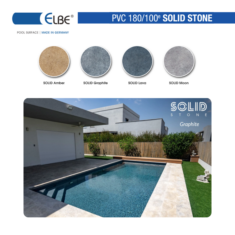 Liner PVC armé 180/100ème ELBE Solid Stone