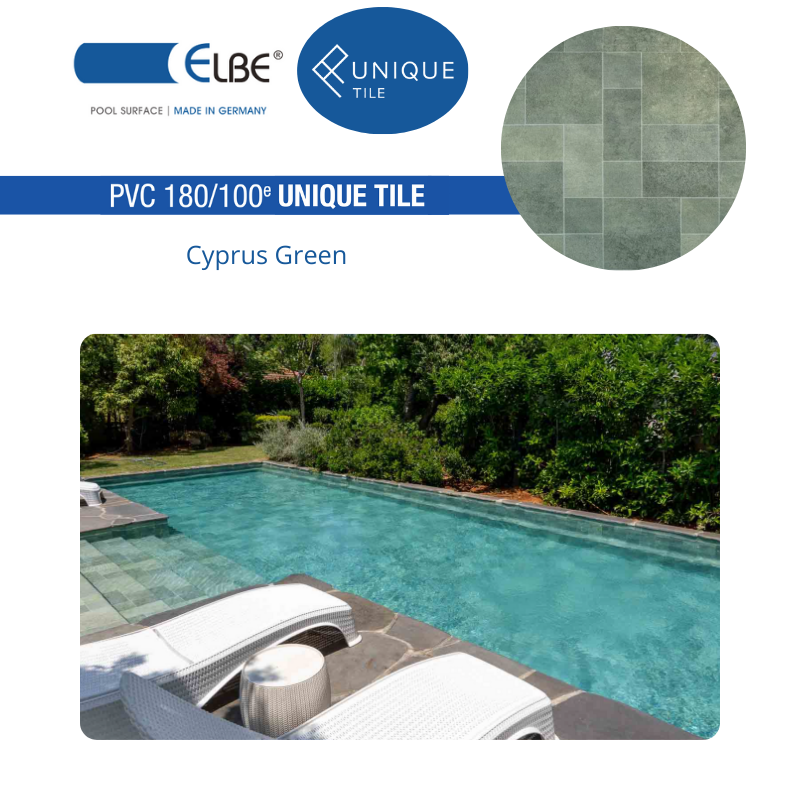 Liner PVC armé 180/100ème ELBE Unique Tile