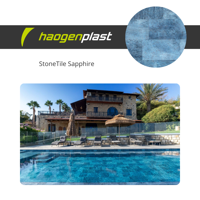 Liner PVC armé 150/100ème Haogenplast StoneTile