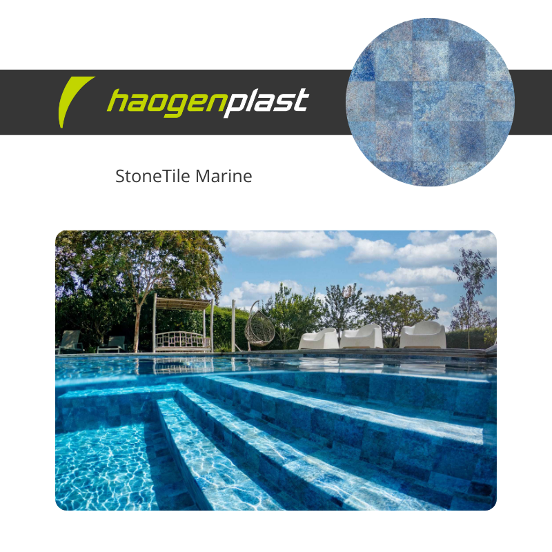 Liner PVC armé 150/100ème Haogenplast StoneTile