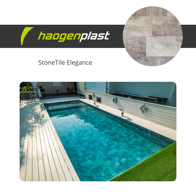Liner PVC armé 150/100ème Haogenplast StoneTile