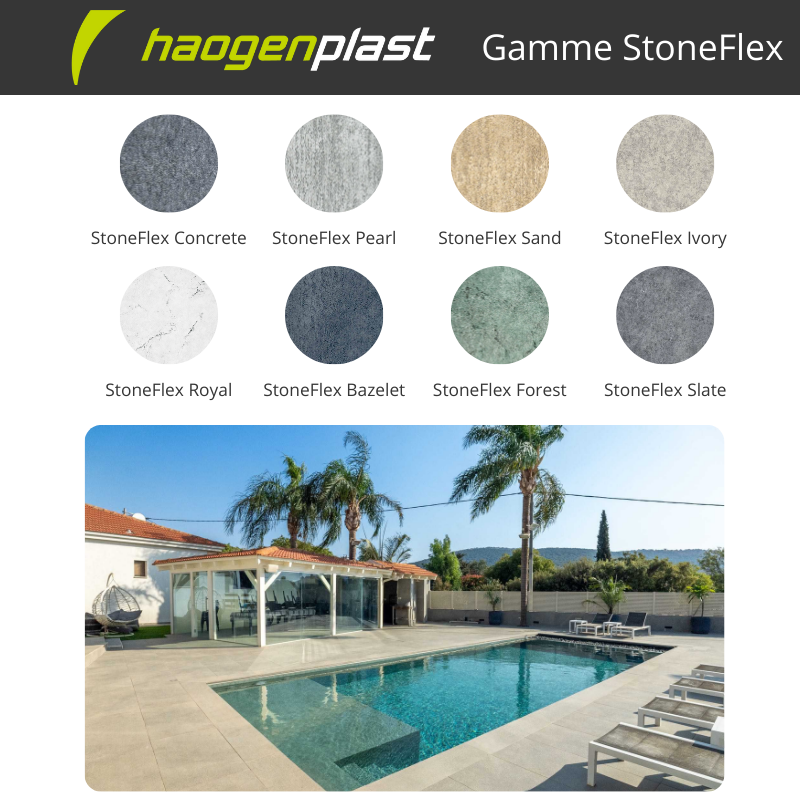 Liner PVC armé 150/100ème Haogenplast StoneFlex