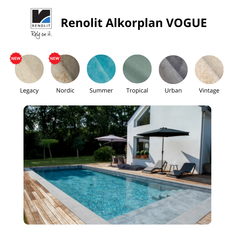 Liner piscine PVC armée Renolit Alkorplan VOGUE