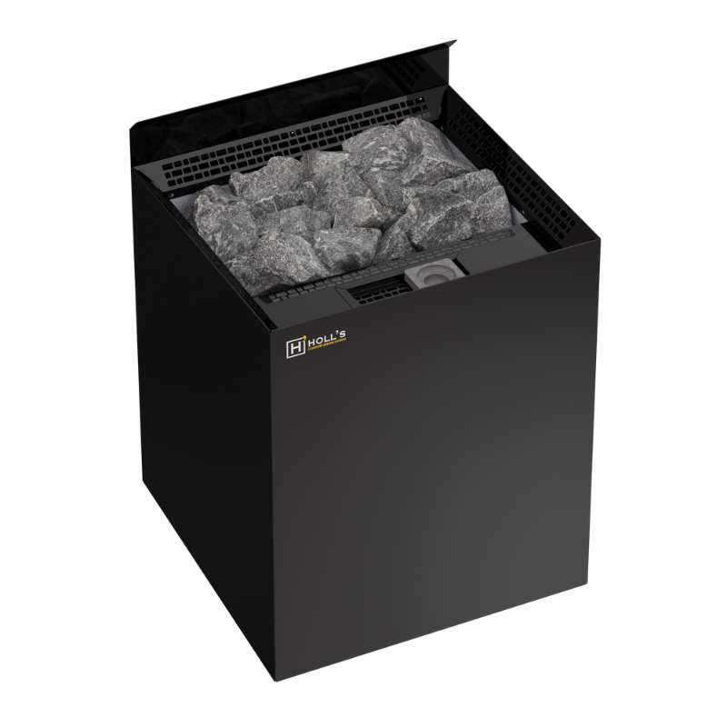Poêle électrique Holl's Vulkano Combi Black pour sauna