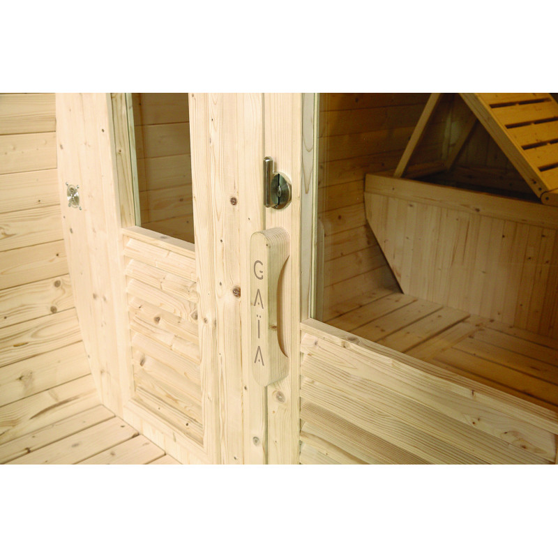 Sauna d'extérieur GAIA LUNA 6 places ou 3 allongés